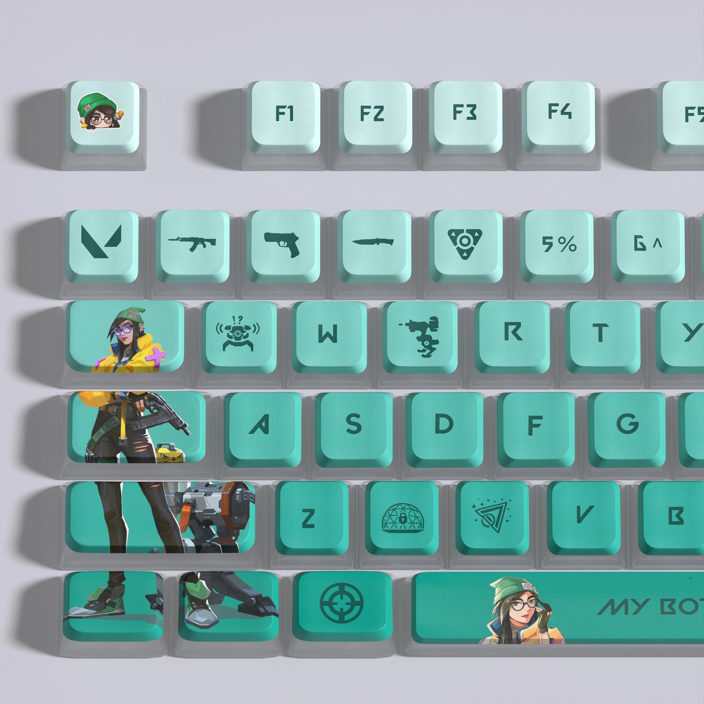 Valorant KILLJOY Full Keyboard Keys