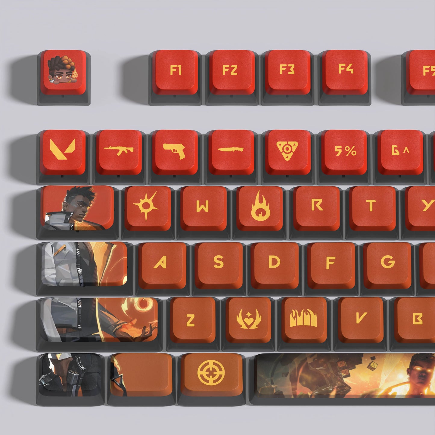 Touches de clavier complet Valorant PHOENIX